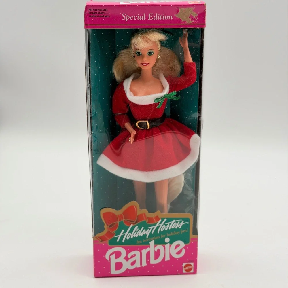 Mattel Holiday Hostess Barbie Special Edition 1992 Red Velvet Dress 10280 NIB